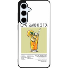 Coque Samsung Galaxy S24 FE - Silicone rigide noir Cocktail recette Long Island Ice Tea