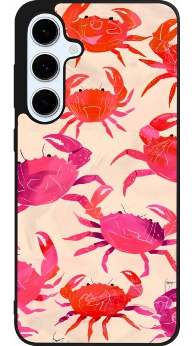 Coque Samsung Galaxy S24 FE - Silicone rigide noir Crabs Paint