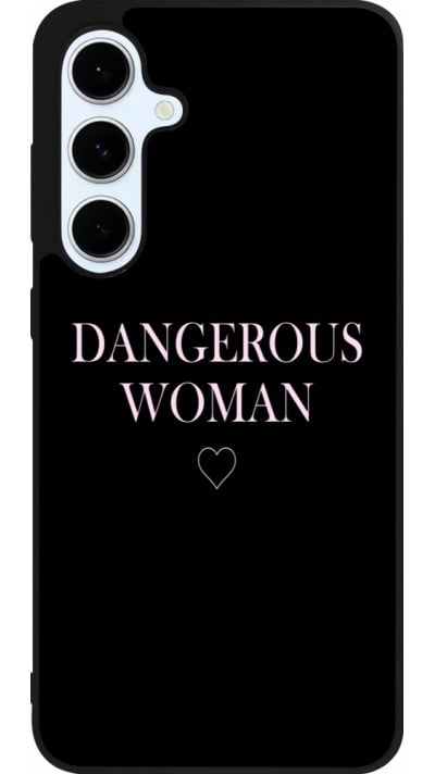 Coque Samsung Galaxy S24 FE - Silicone rigide noir Dangerous woman