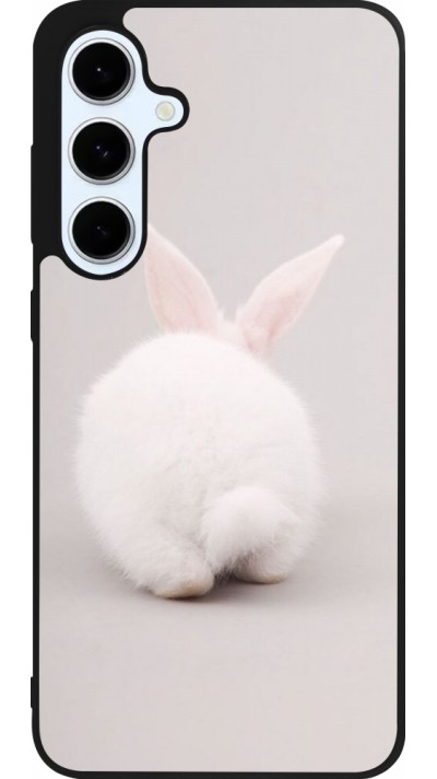 Coque Samsung Galaxy S24 FE - Silicone rigide noir Easter 2024 bunny butt