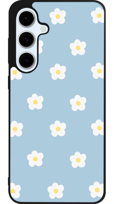 Coque Samsung Galaxy S24 FE - Silicone rigide noir Easter 2024 daisy flower