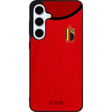 Coque Samsung Galaxy S24 FE - Silicone rigide noir Maillot de football Belgique 2022 personnalisable