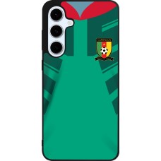 Coque Samsung Galaxy S24 FE - Silicone rigide noir Maillot de football Cameroun 2022 personnalisable