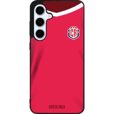 Coque Samsung Galaxy S24 FE - Silicone rigide noir Maillot de football Costa Rica 2022 personnalisable