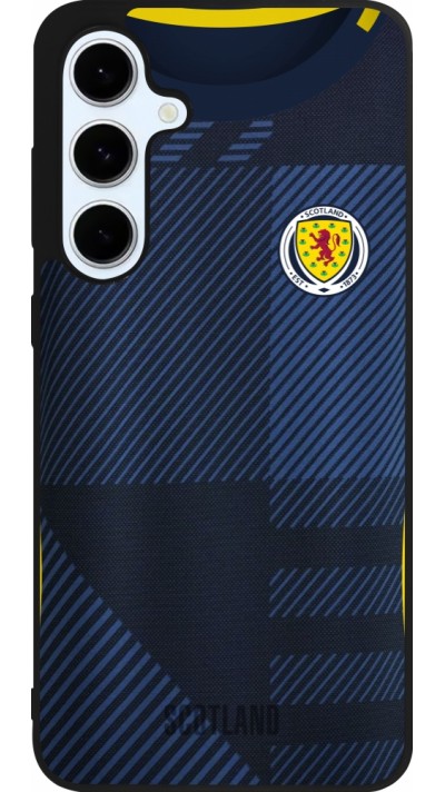 Coque Samsung Galaxy S24 FE - Silicone rigide noir Maillot de football Ecosse personnalisable