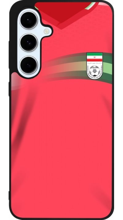 Coque Samsung Galaxy S24 FE - Silicone rigide noir Maillot de football Iran 2022 personnalisable