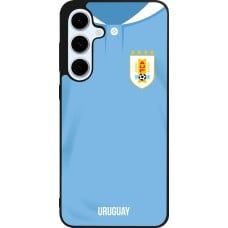 Samsung Galaxy S24 FE Case Hülle - Silikon schwarz Uruguay 2022 personalisierbares Fussballtrikot