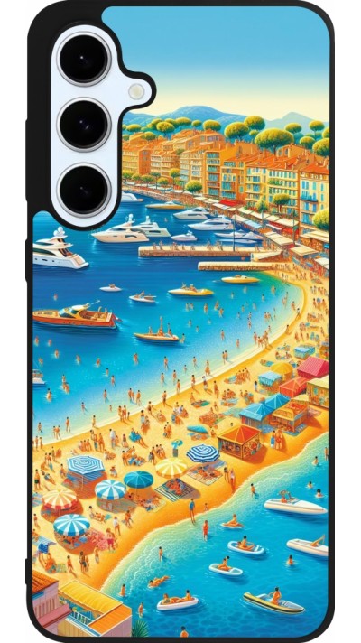 Coque Samsung Galaxy S24 FE - Silicone rigide noir French Riviera People