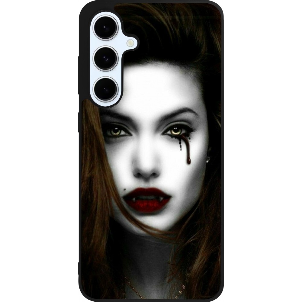 Samsung Galaxy S24 FE Case Hülle - Silikon schwarz Halloween 2023 gothic vampire