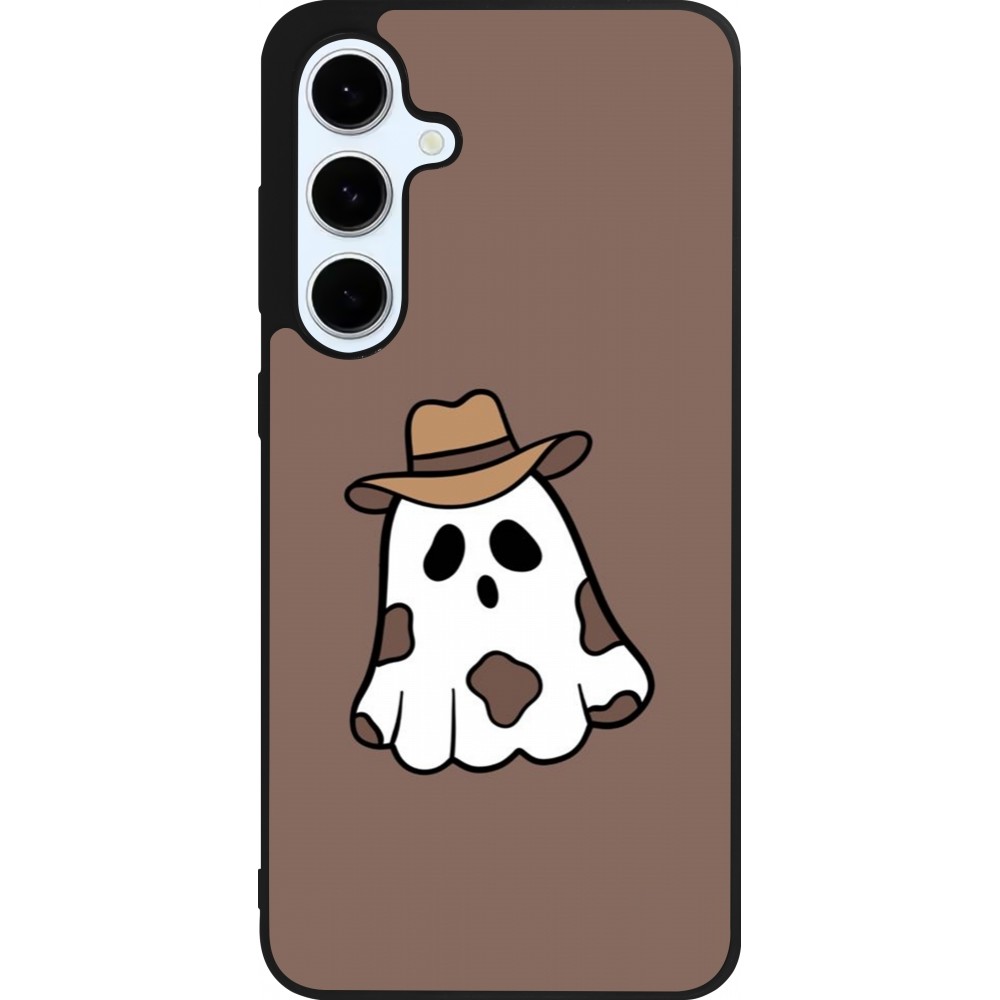 Samsung Galaxy S24 FE Case Hülle - Silikon schwarz Halloween 2024 cowboy ghost