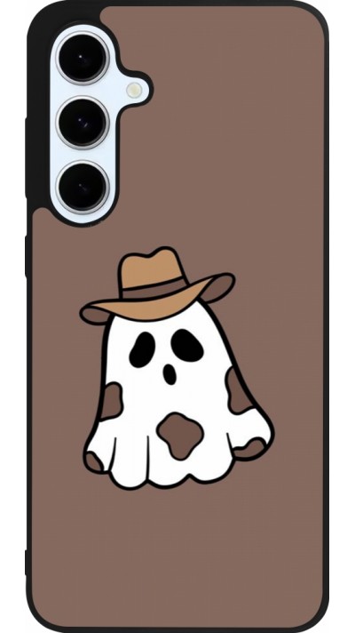 Coque Samsung Galaxy S24 FE - Silicone rigide noir Halloween 2024 cowboy ghost