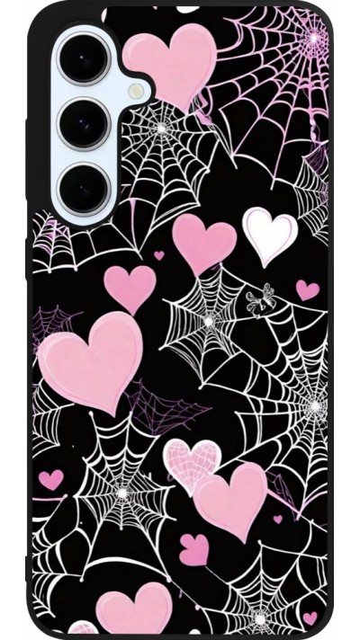 Coque Samsung Galaxy S24 FE - Silicone rigide noir Halloween 2024 girly