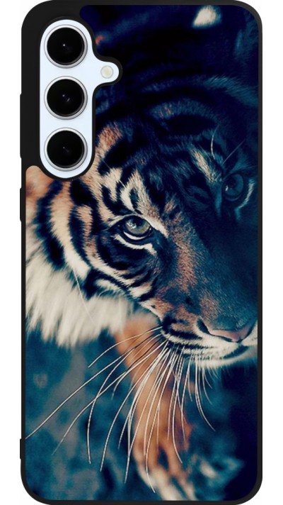 Coque Samsung Galaxy S24 FE - Silicone rigide noir Incredible Lion