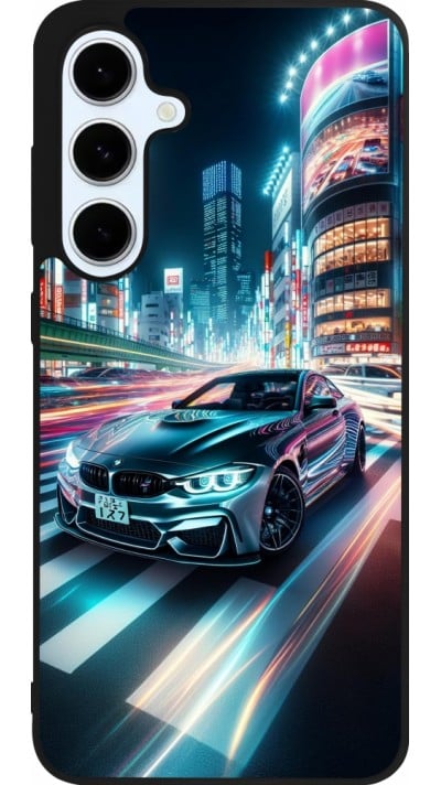 Coque Samsung Galaxy S24 FE - Silicone rigide noir BMW M4 Tokyo Night