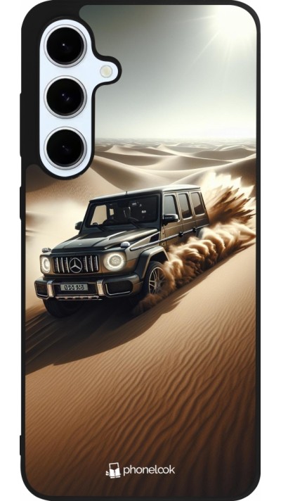 Coque Samsung Galaxy S24 FE - Silicone rigide noir Mercedes G Drift Desert