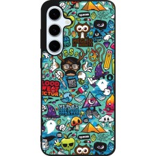 Samsung Galaxy S24 FE Case Hülle - Silikon schwarz Mixed Cartoons Turquoise