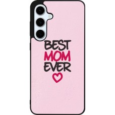 Samsung Galaxy S24 FE Case Hülle - Silikon schwarz Mom 2023 best Mom ever pink