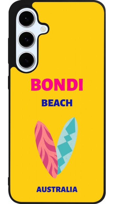 Coque Samsung Galaxy S24 FE - Silicone rigide noir Pop Summer Destination Bondi