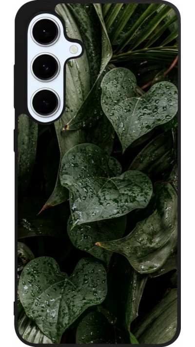 Coque Samsung Galaxy S24 FE - Silicone rigide noir Spring 23 fresh plants