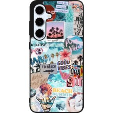 Coque Samsung Galaxy S24 FE - Silicone rigide noir Summer 20 collage