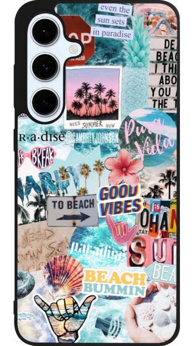 Samsung Galaxy S24 FE Case Hülle - Silikon schwarz Summer 20 collage