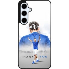 Coque Samsung Galaxy S24 FE - Silicone rigide noir Thank you Roger