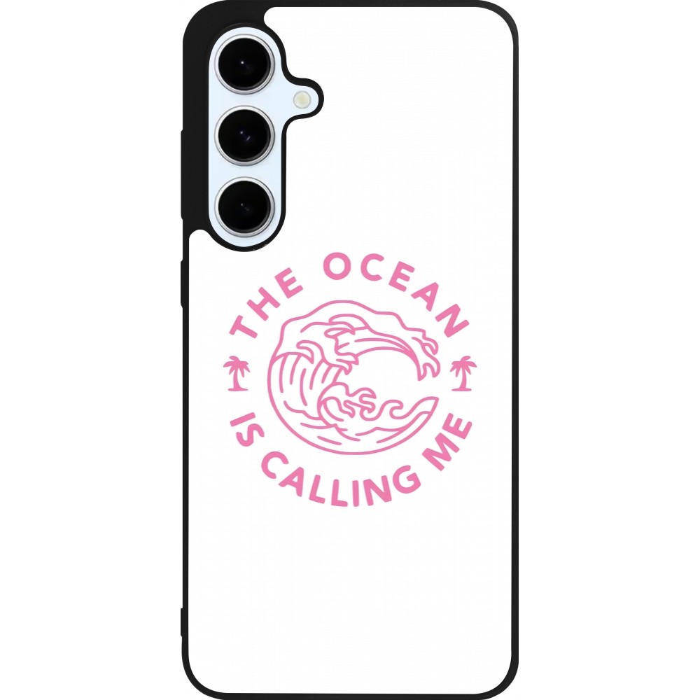 Samsung Galaxy S24 FE Case Hülle - Silikon schwarz The Ocean is calling me