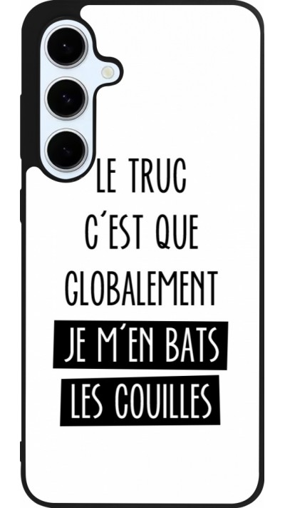 Coque Samsung Galaxy S24 FE - Silicone rigide noir Le truc globalement bats les couilles