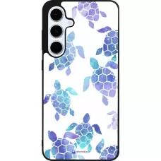 Samsung Galaxy S24 FE Case Hülle - Silikon schwarz Turtles pattern watercolor