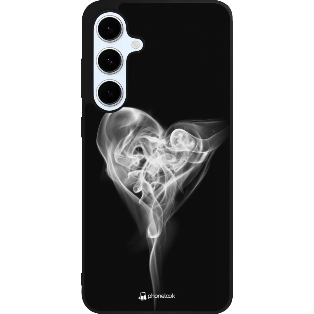 Samsung Galaxy S24 FE Case Hülle - Silikon schwarz Valentine 2022 Black Smoke