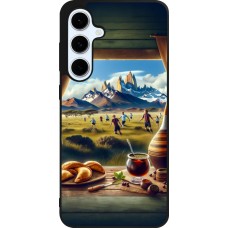 Samsung Galaxy S24 FE Case Hülle - Silikon schwarz Argentinische Vibes