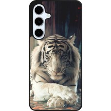 Coque Samsung Galaxy S24 FE - Silicone rigide noir Zen Tiger