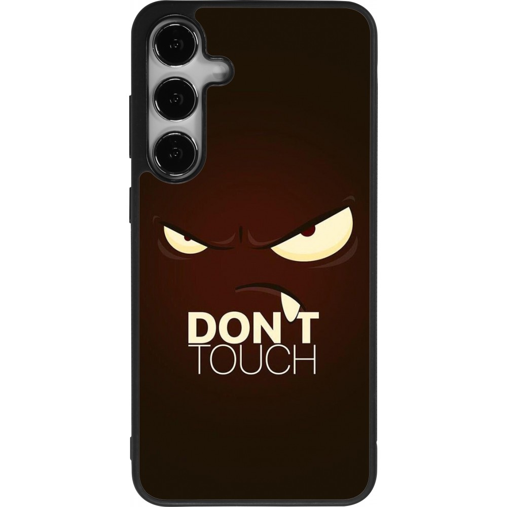 Coque Samsung Galaxy S24+ - Silicone rigide noir Angry Dont Touch