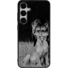 Coque Samsung Galaxy S24+ - Silicone rigide noir Angry lions