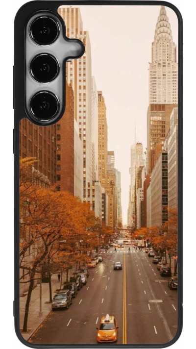 Coque Samsung Galaxy S24+ - Silicone rigide noir Autumn 2024 New York city