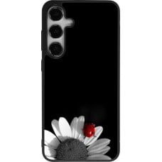 Coque Samsung Galaxy S24+ - Silicone rigide noir Black and white Cox