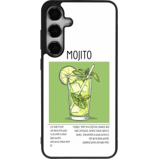 Samsung Galaxy S24+ Case Hülle - Silikon schwarz Cocktail Rezept Mojito