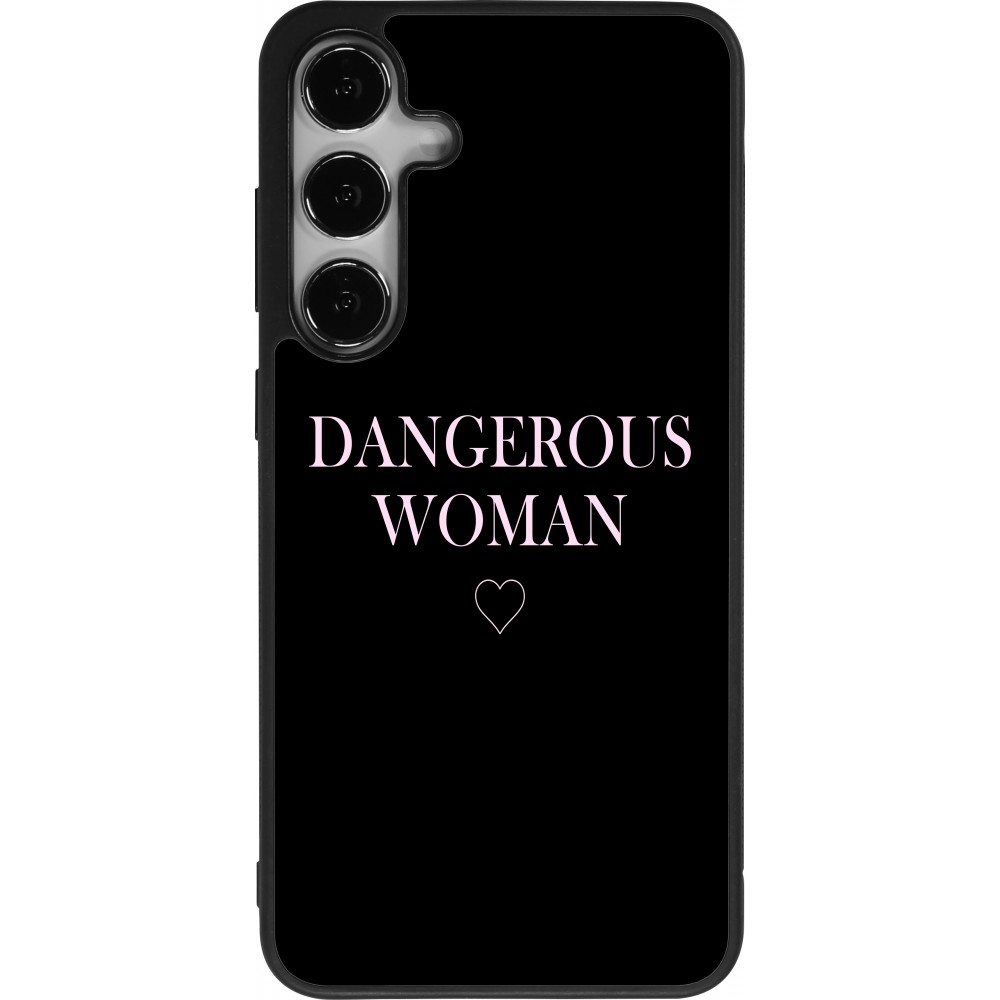 Coque Samsung Galaxy S24+ - Silicone rigide noir Dangerous woman