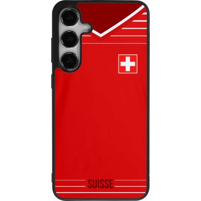 Coque Samsung Galaxy S24+ - Silicone rigide noir Football shirt Switzerland 2022