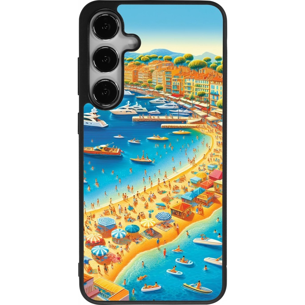 Coque Samsung Galaxy S24+ - Silicone rigide noir French Riviera People