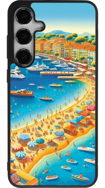 Coque Samsung Galaxy S24+ - Silicone rigide noir French Riviera People