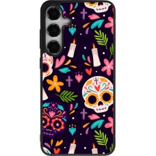 Coque Samsung Galaxy S24+ - Silicone rigide noir Halloween 2023 mexican style