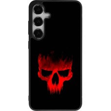 Coque Samsung Galaxy S24+ - Silicone rigide noir Halloween 2023 scary skull