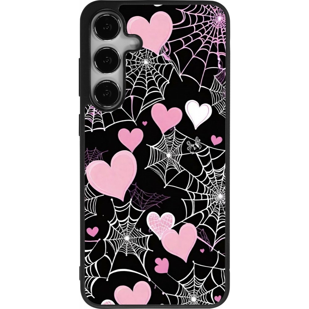 Samsung Galaxy S24+ Case Hülle - Silikon schwarz Halloween 2024 girly