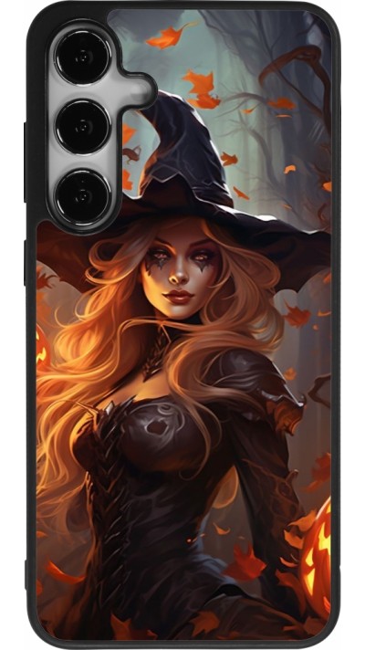 Coque Samsung Galaxy S24+ - Silicone rigide noir Halloween 2024 sexy witch