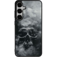 Samsung Galaxy S24+ Case Hülle - Silikon schwarz Halloween 2024 smoky skull