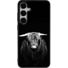 Coque Samsung Galaxy S24+ - Silicone rigide noir Highland calf black