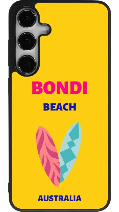 Coque Samsung Galaxy S24+ - Silicone rigide noir Pop Summer Destination Bondi