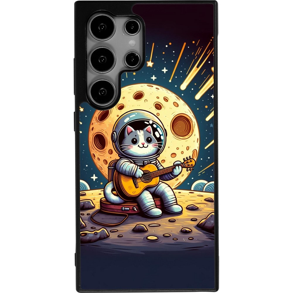 Coque Samsung Galaxy S24 Ultra - Silicone rigide noir AstroCat RockLune