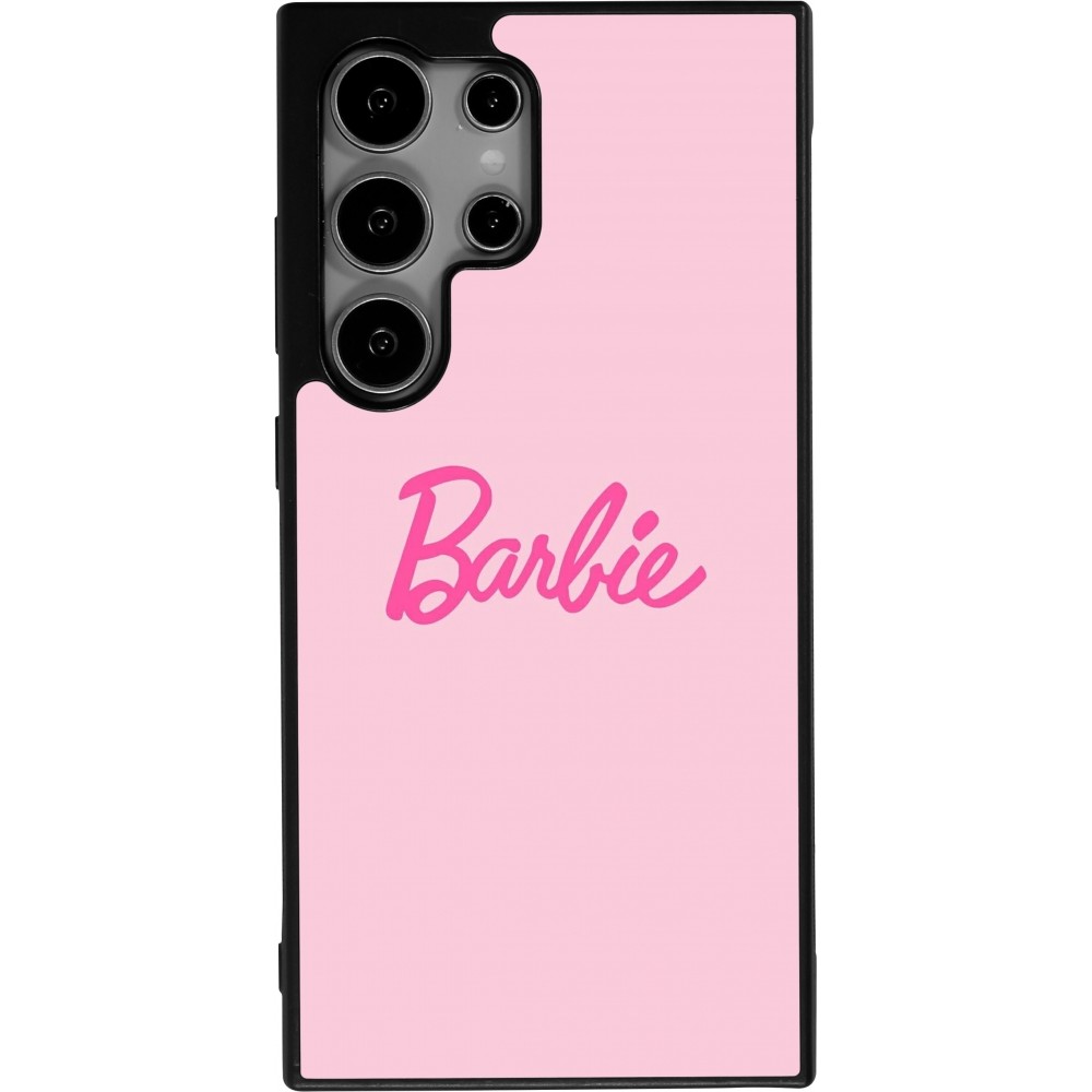 Coque Samsung Galaxy S24 Ultra - Silicone rigide noir Barbie Text